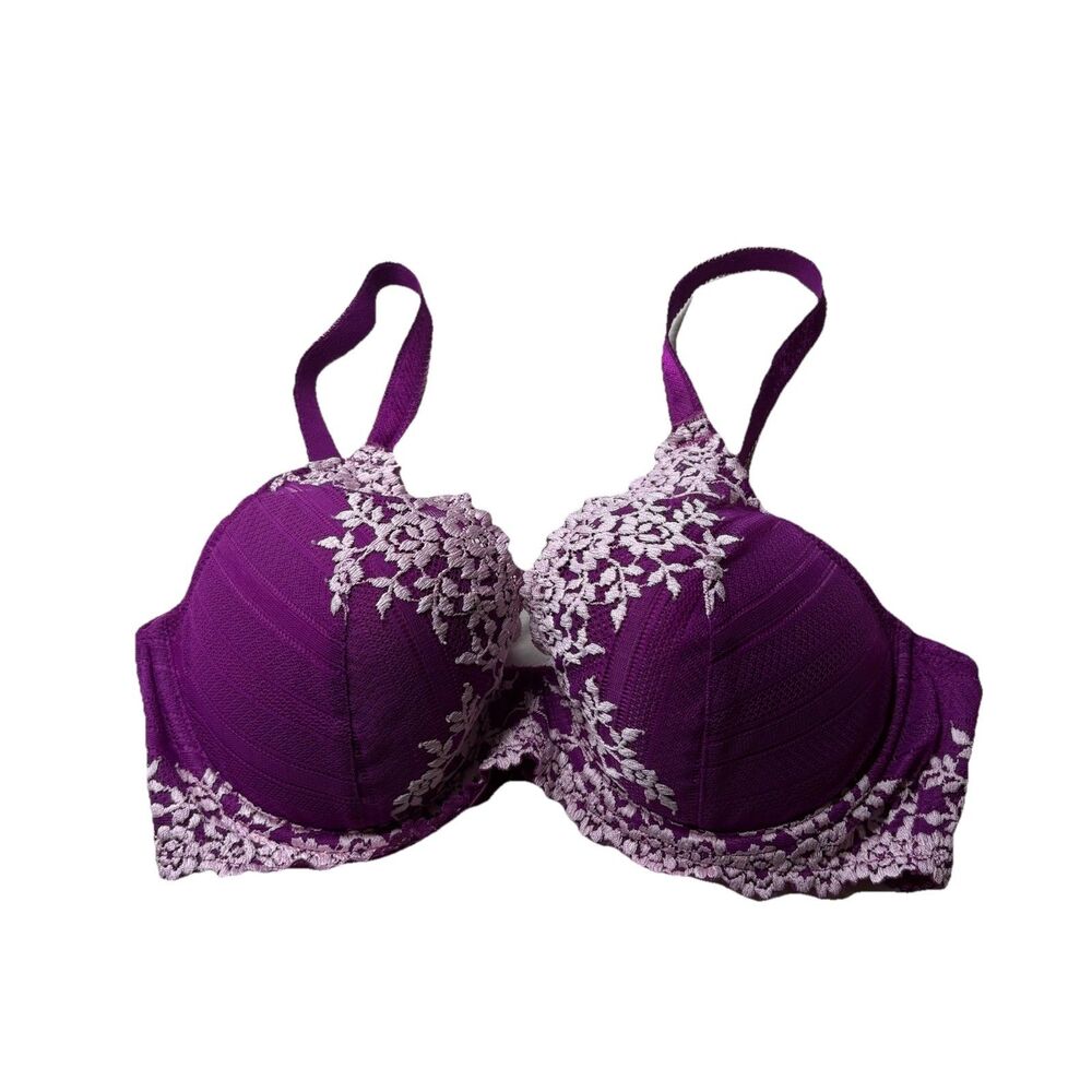 Wacoal Bra Embrace Lace Contour Underwire Adjustable Straps 853291 Size 34D